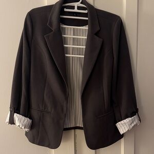 41 Hawthorn Grey Blazer with Striped Lining